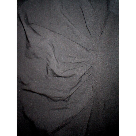 New Calvin Klein 10 Womens Sheath Dress Black Work Date Ruched Waist Cap Sleeves - Picture 5 of 8